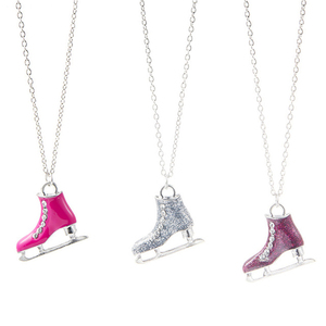 Collier pendentif de chaussure de <span class=keywords><strong>patin</strong></span> <span class=keywords><strong>à</strong></span> <span class=keywords><strong>glace</strong></span> en cristal émail style sport <span class=keywords><strong>vintage</strong></span> en alliage de zinc avec chaîne <span class=keywords><strong>à</strong></span> maillons pour cadeau - Product Image 2