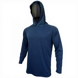 Sweat-shirt de pêche pour homme UPF 50, manches longues, couleur unie, séchage rapide, polyester, protection solaire - Product Image 4