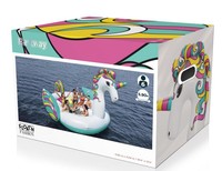 Vente en gros 1moq 5.9m 10 personnes Grand flotteur gonflable pour piscine licorne