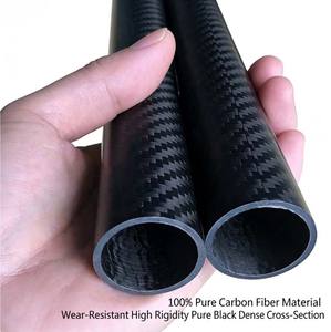 <span class=keywords><strong>Tube</strong></span> en fibre de carbone léger et haute résistance 500 mm 1000 mm 3K Noir mat - Product Image 4