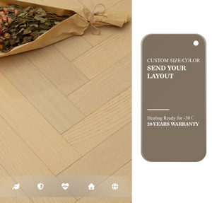 <span class=keywords><strong>Parquet</strong></span> Moderne <span class=keywords><strong>en</strong></span> Chevrons à Base <span class=keywords><strong>de</strong></span> Bouleau Massif, Placage Chêne 1,2 mm, Système Clic, Écologique, Installation Facile, Chambre, <span class=keywords><strong>Salle</strong></span> <span class=keywords><strong>de</strong></span> <span class=keywords><strong>Bain</strong></span>, Salon - Product Image 5