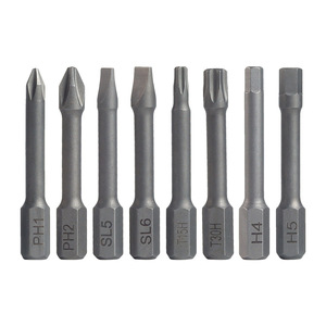 Embouts de tournevis pneumatiques Weeks 6 mm 1/4 pouce en acier CRV 45 mm, magnétiques, processus de sablage et de phosphatation - Product Image 4