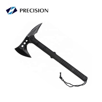 Outils de plein air Hache tactique de survie noire avec manche en aluminium