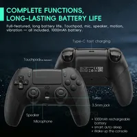 Manette de jeu sans fil Data Frog pour PS5, contrôleur programmable (avec boutons arrière), capteur de mouvement Turbo 6 axes pour manette PS5