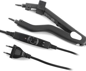 Kit professionnel d'outils de lissage pour extensions de cheveux <span class=keywords><strong>à</strong></span> la kératine avec fer <span class=keywords><strong>à</strong></span> température réglable pour la fusion de la colle, pointes C/U/I/plates - Product Image 2
