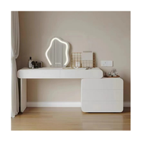 Coiffeuse en bois massif de style américain armoire tout-en-un table de maquillage pour la maison petit appartement chambre à coucher commode minimaliste moderne