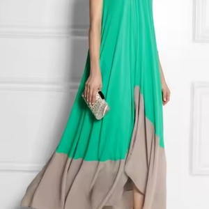 Nouvelles robes d'été de haute qualité en gros pour femmes, vêtements OEM personnalisés en mousseline de soie, grandes tailles, robes de bal de luxe - Product Image 2