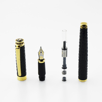 Produits promotionnels en gros pour les entreprises Stylo de marque coûteux Ensemble de stylos plume de luxe dans un coffret cadeau