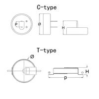 Supercondensador EDLC Tipo Moneda de 5.5V 1.5F 20.5x12.5mm, Carga Rápida para Almacenamiento de Energía Solar, Módulo de Fuente de Alimentación de Respaldo