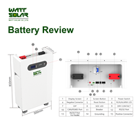 Système de stockage d'énergie solaire Watt Solar 14 kWh 16 kWh, onduleur domestique solaire 51,2 V, batterie lithium-ion, batterie Lifepo4, nouveau modèle sur pied