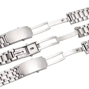 <span class=keywords><strong>Correas</strong></span> de Reloj de Acero Inoxidable Plateado de Alta Calidad para <span class=keywords><strong>Omega</strong></span> <span class=keywords><strong>Seamaster</strong></span> Speedmaster Planet Ocean 18mm 20mm 22mm - Product Image 3