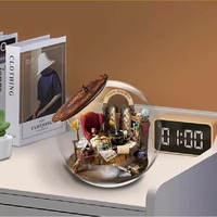 Prolog Natal Potion Dungeon DIY Rumah Miniatur Buatan Tangan Model Perakitan Kayu Kreatif 51-100 Potongan Puzzle untuk Segala Usia
