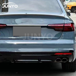 Kit carrosserie Junyo modifié, diffuseur de pare-chocs arrière à quatre sorties, lèvre arrière noire brillante, embout d'échappement pour <span class=keywords><strong>Audi</strong></span> A4 <span class=keywords><strong>S4</strong></span> 2020-2025 - Product Image 6