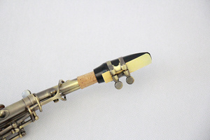 FOCUS <span class=keywords><strong>Saxophone</strong></span> soprano droit vintage plat BB de niveau débutant de haute qualité avec instrument accessoire pour nouveaux joueurs - Product Image 3