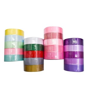 เอเวอร์กรีนแรป ขายส่ง ชุดริบบิ้นผ้าซาตินหลากสีขนาด 2.5 ซม. สำหรับตกแต่งคริสต์มาส ของเล่นเสริมพัฒนาการเด็ก งานประดิษฐ์ DIY - Product Image 2