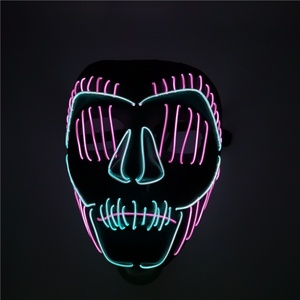 Máscara Luminosa LED de Fábrica con Diseño de Boca Fruncida para Disfraces de Pascua, Halloween, Escenarios y Estilo de Baile Callejero - Product Image 3