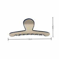Oradour JD-55 Jepit Rambut Wanita Bahan Asetat 12 Cm Warna Solid Minimalis Modern Aksesoris Rambut Geometris untuk Penggunaan Sehari-hari