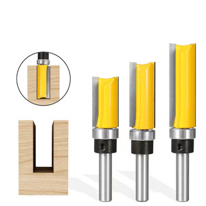 Broca de enrutador de corte de vástago de 8mm, plantilla de rodamiento inferior, cortador de fresado de <span class=keywords><strong>madera</strong></span>, <span class=keywords><strong>carpintero</strong></span>, 3 uds. - Product Image 2