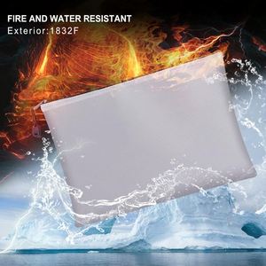 Money Bag File <b>Folder</b> Document Cases Storage Bag for Home Fireproof Waterproof Useful OEM - Product Image 6