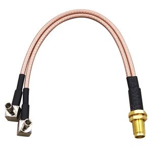 Nouveau câble Coaxial RG316 femelle à double TS9 mâle à Angle droit à faible perte pour <span class=keywords><strong>antenne</strong></span> <span class=keywords><strong>TV</strong></span> Radio 3G 4G GPS WIFI DAB Ham - Product Image 4