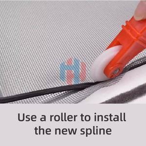 Kit d'installation de moustiquaire à découpe libre, facile à installer et à remplacer, anti-insectes pour fenêtres - Product Image 4