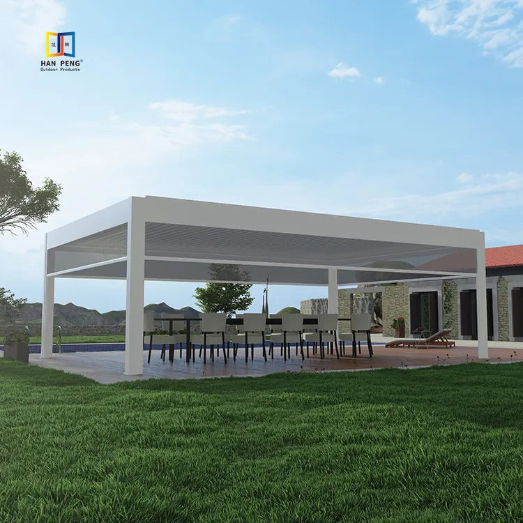 Aleación de aluminio para exteriores de jardín 6063-T5 Perfiles de pérgola ecológica sombreada