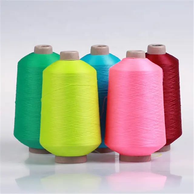 150D/36F/1 Hank dyed 100% polyester stretch yarn for socks knitting