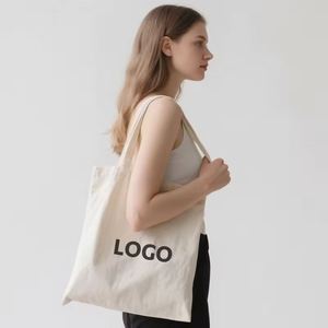 Bolsa de Mano de Lona con Logotipo Personalizado, Mediana, Larga, Ecológica, con Múltiples Bolsillos, Reutilizable, para Compras, con Embalaje en Caja - Product Image 2