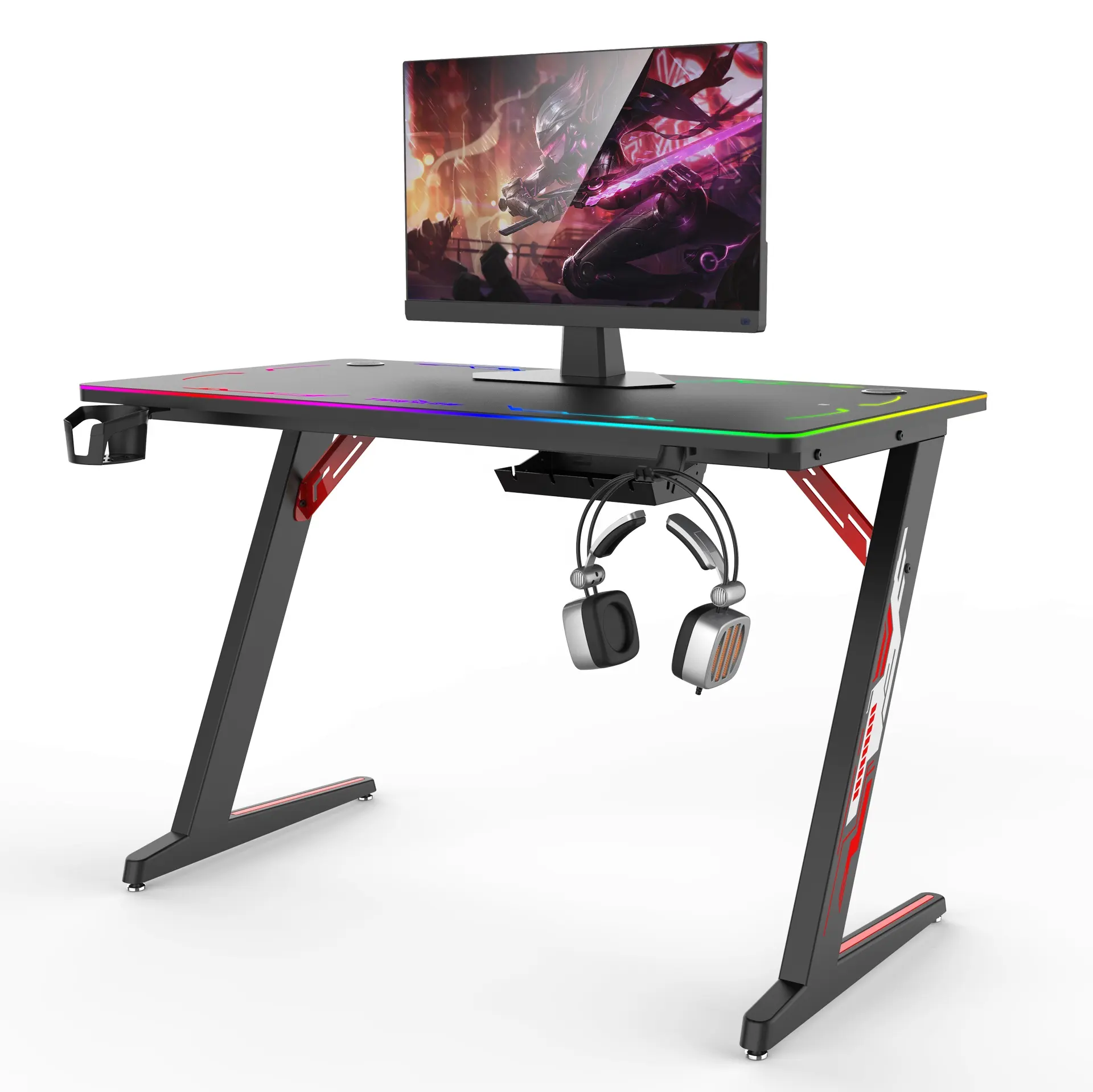2024 Custom Modern Design Möbel Wasserdicht Executive Office PC Tisch Computer Gaming Desk für Laptop
