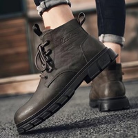 Bottes basses pour hommes, imperméables, respirantes, résistantes aux taches, à semelle souple, nouvelle collection automne, bottes pour jeunes