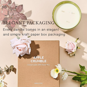 Extra Large 3-Wick 35oz 150h <strong>Long</strong> Lasting Strawberry Vanilla Natural Soy Wax Aromatherapy <strong>Candle</strong> Scented Luxury <strong>Candle</strong> - Product Image 4