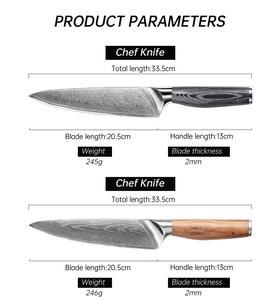 <span class=keywords><strong>Couteau</strong></span> de chef japonais de luxe en acier <span class=keywords><strong>Damas</strong></span>, 8 pouces, VG10, 67 <span class=keywords><strong>couches</strong></span>, acier inoxydable, manche en bois Pakka, <span class=keywords><strong>couteau</strong></span> de cuisine professionnel tranchant - Product Image 2