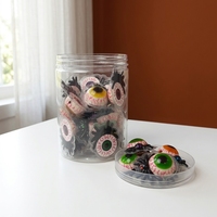 Spider Eyeball Center Filled Multi-Colored Sweet Gummy Candy Halloween Spooky Novelty Fruitvulling Individuele zak Kinderen Vakantie