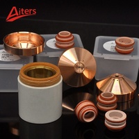 Aiters Plasma Swirl Ring 220997 Red Copper Cutting Torch Consumables 420158 420151 Nozzle Electrode Tip 220534 Retaining Cap