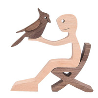 Cadeaux créatifs en bois décorations de bureau à la maison pour les personnes et les chiens accessoires de décoration pour la maison produits artisanaux