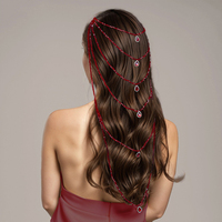 Diadème de Mariage Élégant et Tendance avec Longues Perles et Pompons, Peigne à Cheveux de Mariée de Luxe, Accessoire de Coiffure pour Femme