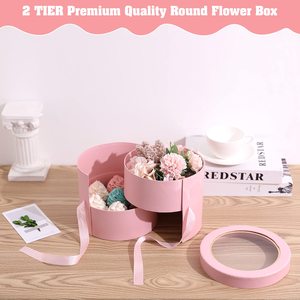 <span class=keywords><strong>Boite</strong></span> à fleurs en <span class=keywords><strong>carton</strong></span> avec Roses florales, boîtes rondes <span class=keywords><strong>de</strong></span> haute qualité pour fleurs, Style luxueux, 1 pièce - Product Image 4