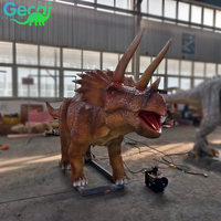 Système sonore réaliste pour parc d'attractions, dinosaure mécanique électrique, dinosaure animatronique grandeur nature, simulation réaliste, Triceratops