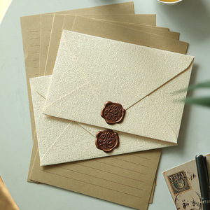 Sang Trọng Màu Hồng Màu Xanh Lá Cây Cổ Điển Linen Kết Cấu Giấy Phong Bì Tùy Chỉnh Sáp Sticker Con Dấu Thẻ Quà Tặng Đóng Gói Đám Cưới Lời Mời Phong Bì - Product Image 5