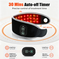 Bracelet de thérapie par lumière rouge sans fil 660nm 850nm pour soulager la douleur aux mains et aux poignets, masseur à LED infrarouge proche