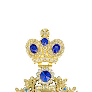 HT avrupa ortodoks 18k altın kaplama pektoral çapraz kolye simge baskı ve renk taşlar özelleştirmek - Product Image 4