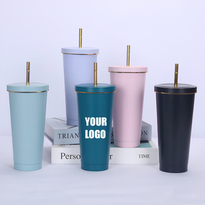 Botol air perjalanan baja tahan karat 750ml, botol air tahan panas luar ruangan untuk kopi & bahan PC anggur