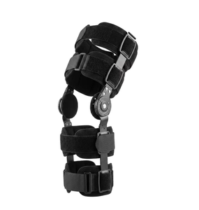 Ginocchiera Regolabile con Supporto a Cerniera e Controllo ROM, Stabilizzatore Traspirante in Neoprene per Sport e Recupero da Infortuni - Product Image 1