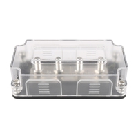 Barra Colectora de 6 Vías de Doble Fila al por Mayor con Cubierta y Terminal de Tornillo M4x12 para Sistemas Solares, Automotrices, Marinos y RV