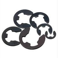 Black Spring Steel Circlip External E-Clip Retaining Rings Bowed Retaining Rings E Rings Lock Washers (Retaining Washers