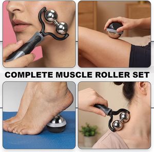 Rodillo de Masaje y Ejercicio con Doble Bola de Acero Inoxidable y Goma para Pies, Post-Entrenamiento, Fitness, Uso Doméstico 2 en 1 - Product Image 6