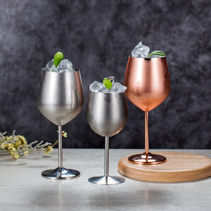 500ml Stainless Steel Tall Red <strong>Wine</strong> Colorful Large-capacity Drum-shaped Drop-resistant <strong>Copper</strong> Plated <strong>Wine</strong> <strong>Glass</strong> - Product Image 5