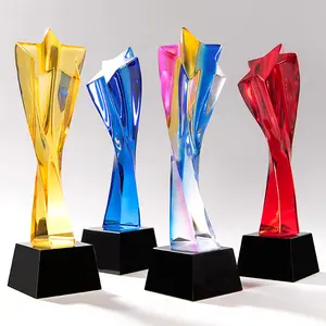 定制品牌名称钻石顶级体育赛事优秀员工升华3D K9水晶奖杯Vip纪念品礼品奖