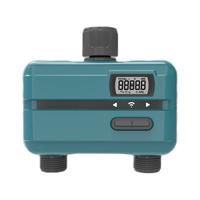 XF 2 outlet pengatur waktu air 2-Zone Taman penyiraman Timer dengan harga pabrik Latching Solenoid Valve 5V 3/4 inch