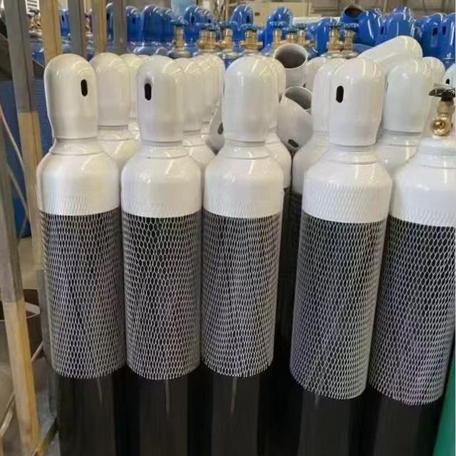 Huahang DOT CGA 580 AL A356 15L High Purity 99.999% Oxygen Cylinder for Nitrogen/Argon
